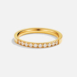 Anel de Cristal Beleza Atemporal em Ouro 18K
