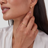Anel de Cristal Beleza Atemporal em Ouro 18K