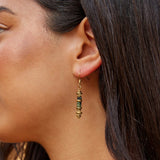 Brincos Pendentes de Pedra Turquesa