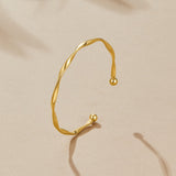 Bracelete Ouro Torcido Imari