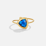Anel Azul Safira Via