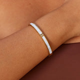 Bracelete Ouro Sahara Branco