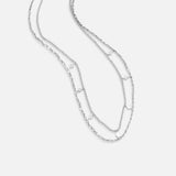 Willow Colar em Camadas com Pendente Diamante